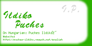 ildiko puches business card